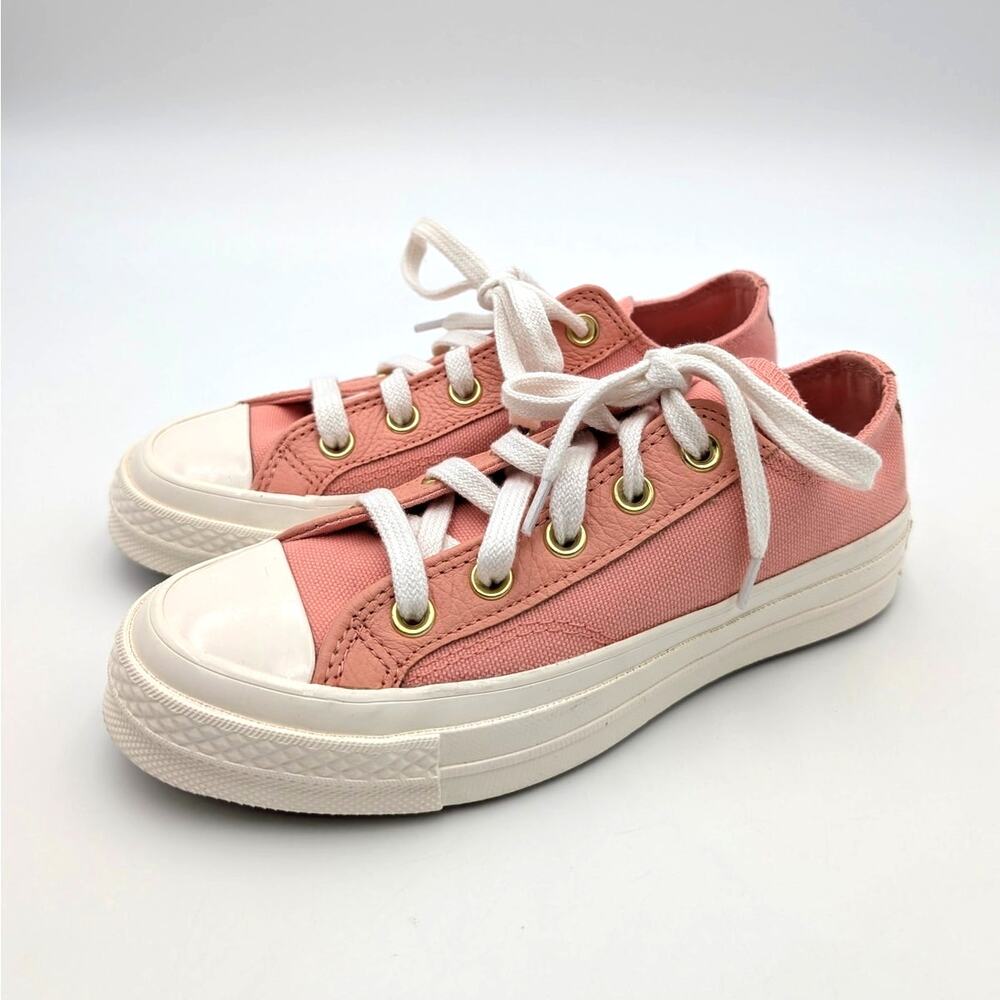 Converse Chuck 70 Canvas Lace-Up Sneaker Shoes Unisex Pink Size USW5/M3 EU35